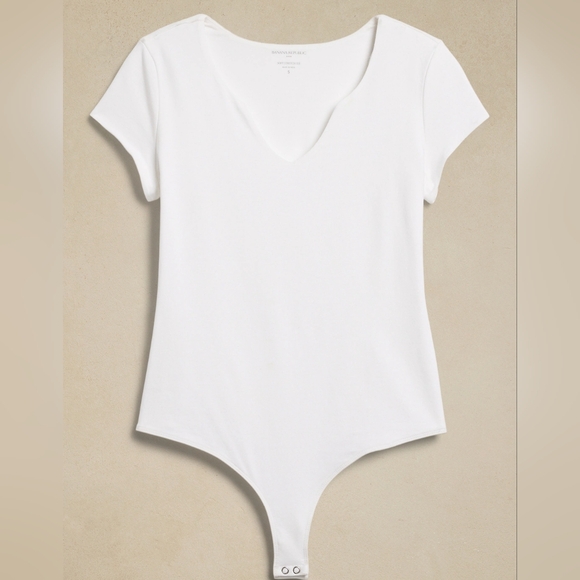 Banana Republic Tops - NWT BANANA REPUBLIC | Split Neck Bodysuit
